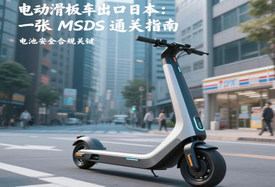電動滑板車出口日本：一張MSDS如何輕松通關？