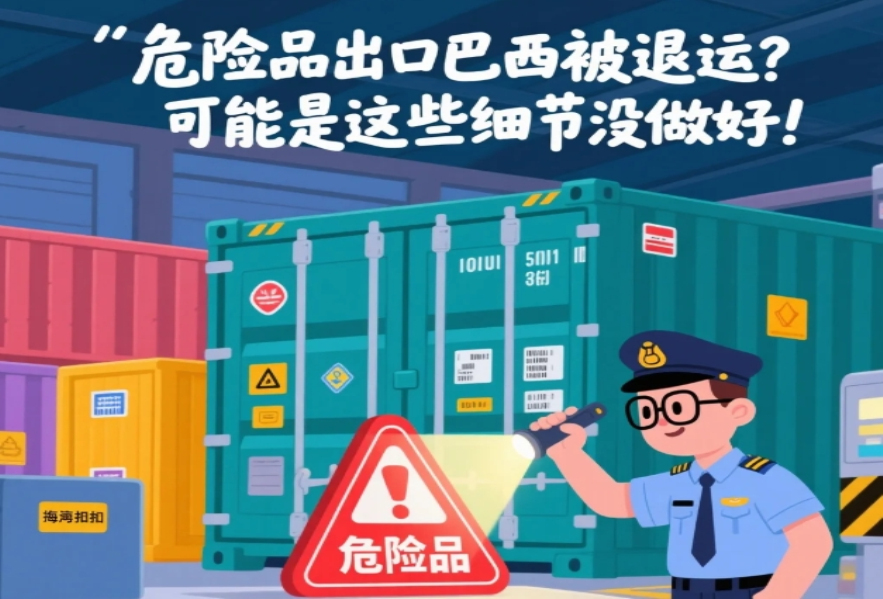 危險品出口巴西被退運？3個常見錯誤別再犯了！